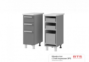 ШКАФ-СТОЛ С 3-МЯ ЯЩИКАМИ 3Р3 (300Х820Х500) КГ Крафт в Талице - talica.ok-mebel.com | фото